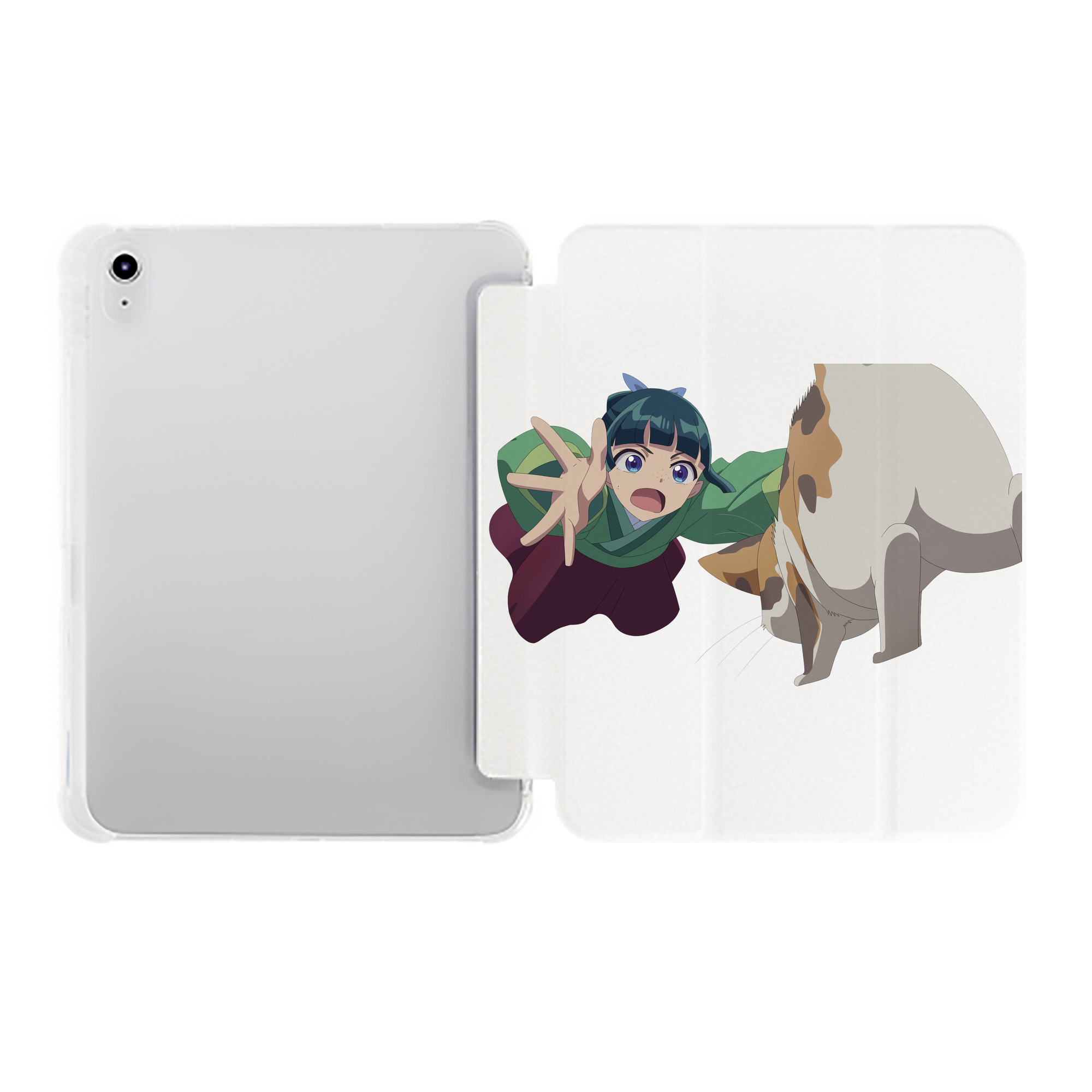 （画像用） 薬屋のひとりごと The Apothecary Diaries IPad ケース ペン収納付き 三つ折りスタンド PUレザー×シリコン 対応機種9.5/10.5/10.9インチ